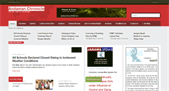 Desktop Screenshot of andamanchronicle.net